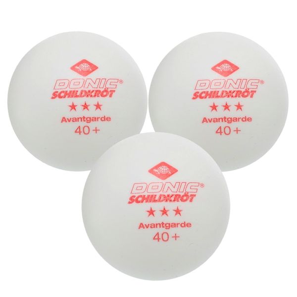 М'ячі для настільного тенісу Donic Avantgarde 3* white 608334 608334 фото