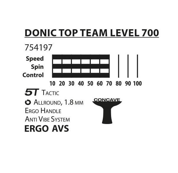 Ракетка для настольного тенниса Donic Top Team 700 754197 754197 фото