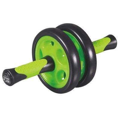 Колесо для пресса двойное PowerPlay 4327 Dual-Core Ab Wheel PP_4327_Black/Green фото