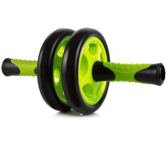 Колесо для пресса двойное PowerPlay 4327 Dual-Core Ab Wheel PP_4327_Black/Green фото