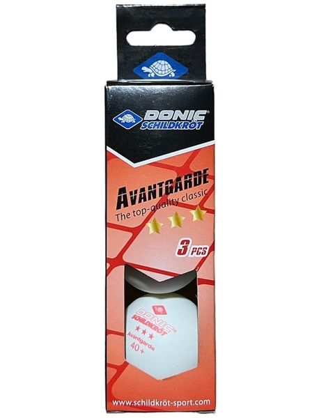 Мячи для настольного тенниса Donic Avantgarde 3* white 608334 608334 фото