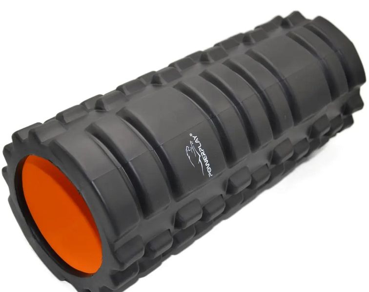 Масажний ролик PowerPlay 4025 Massage Roller чорно-помаранчевий (33x15см.) PP_4025_Black/Orange фото