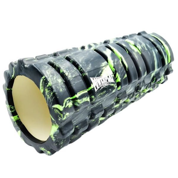 Масажний ролик PowerPlay 4025 Massage Roller чорно-зелений (33x14см.) PP_4025_Black_Green фото