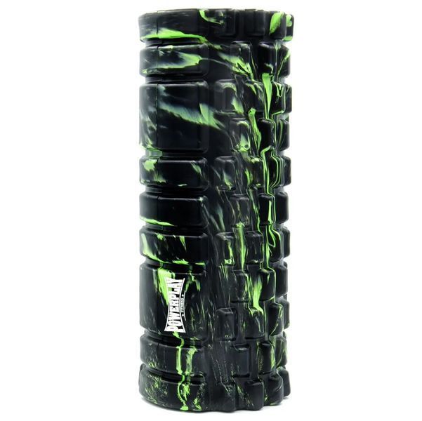 Масажний ролик PowerPlay 4025 Massage Roller чорно-зелений (33x14см.) PP_4025_Black_Green фото