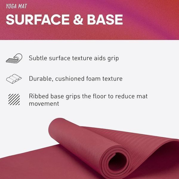 Килимок для йоги Adidas Yoga Mat ADYG-10100MR 8 мм ADYG-10100MR фото