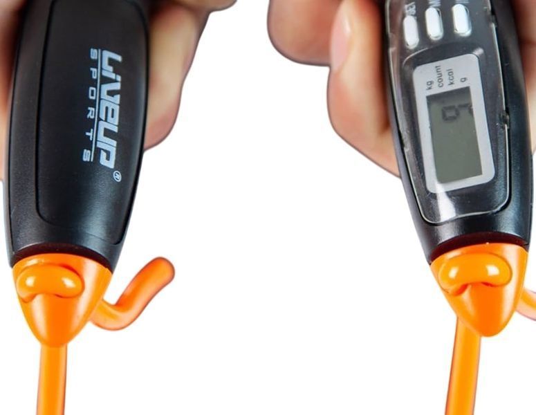 Скакалка з ел. лічильником LiveUp DIGITAL JUMP ROPE LS3128 LS3128 фото