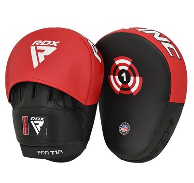 Лапи боксерські RDX T1 Curved Red/Black FPR-T1RB фото