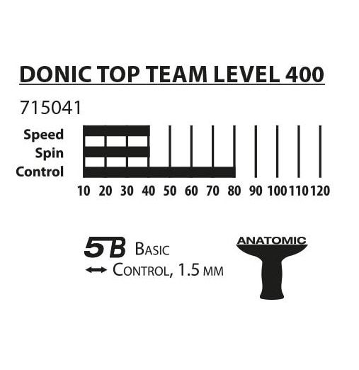 Ракетка для настольного тенниса Donic Top Team 400 715041 715041 фото