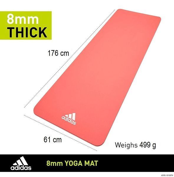 Коврик для йоги Adidas Yoga Mat ADYG-10100PK 8 мм ADYG-10100PK фото