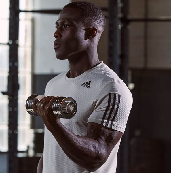 Гантель регульована 5 кг Adidas Adjustable Chrome Dumbbell ADWT-11400 фото