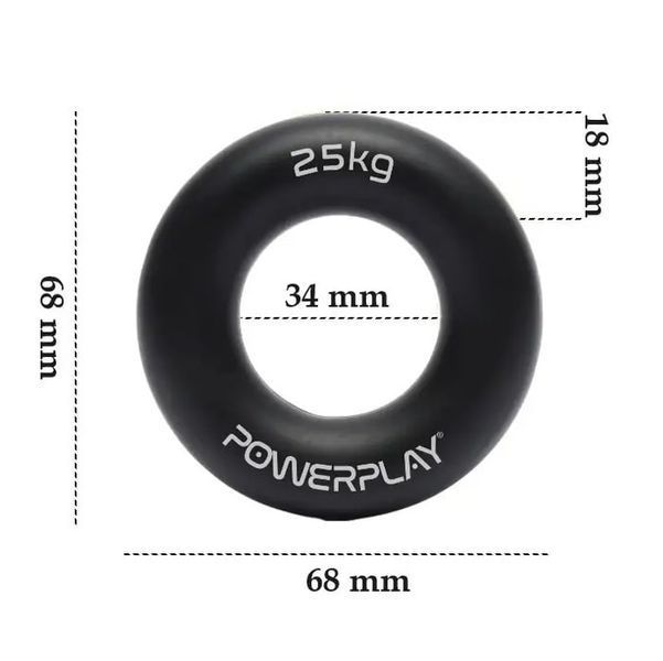 Еспандер кистьовий силіконовий PowerPlay PP-4324 Hard 25 кг PP_4324_25kg фото
