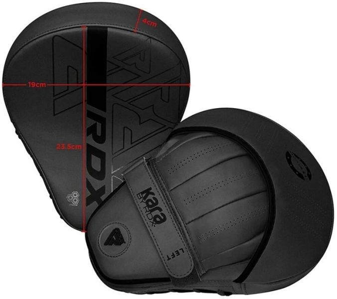 Лапы боксерские RDX F6 KARA Matte Black FPR-F6MB фото