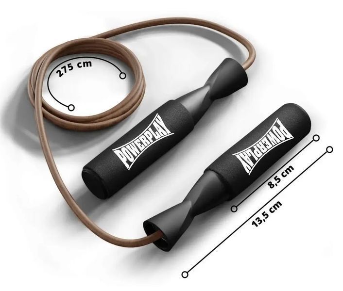 Скакалка шкіряна PowerPlay 4214 Leather Jump Rope PP_4214_Leather фото
