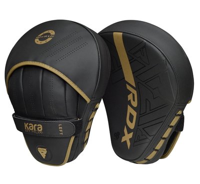 Лапи боксерські RDX F6 KARA Matte Golden FPR-F6MGL фото