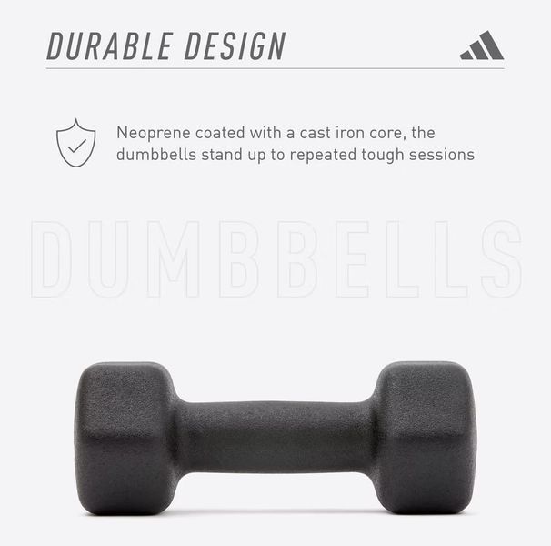 Гантели неопреновые 2 кг Adidas ADWT-11402-NL ADWT-11402-NL фото