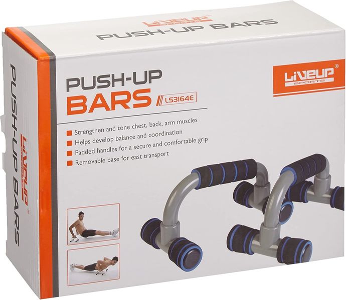 Упори для віджимання LiveUp Plastic Push Up Bar LS3164E LS3164E фото