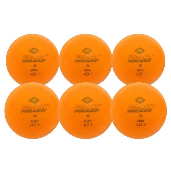 М'ячі для настільного тенісу Donic Elite 1* orange 6шт 608518 608518 фото