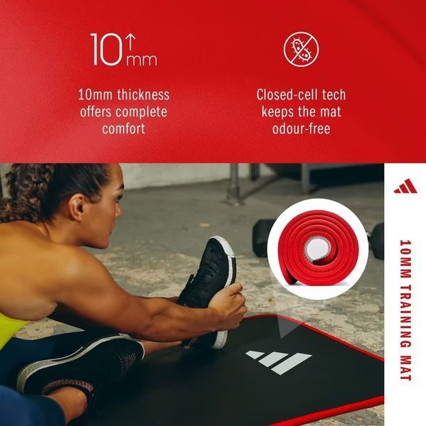 Мат для фитнеса Adidas ADMT-12235-NL 10 мм ADMT-12235-NL фото