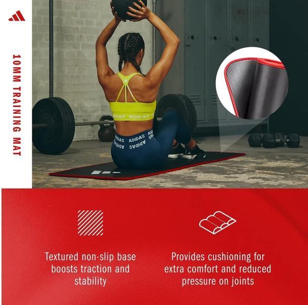 Мат для фитнеса Adidas ADMT-12235-NL 10 мм ADMT-12235-NL фото